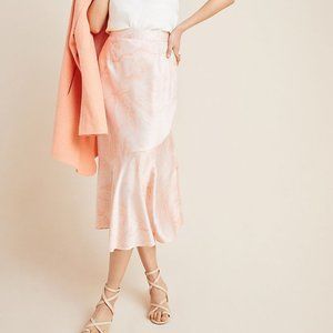 NWT Anthropologie Paulette Marble-Dyed Midi Skirt